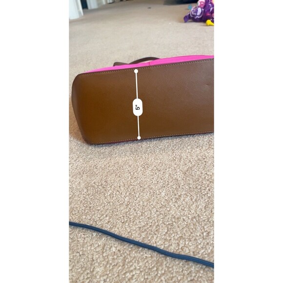 Michael Kors Kempton Raspberry Pink MD Pocket Tote Bag Nylon Medium NEW - Picture 6 of 14